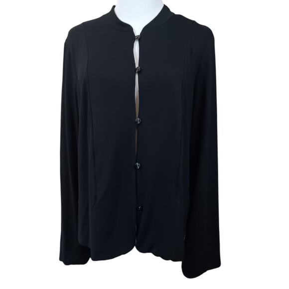 J.Jill Stretch Dressy Jacket Cardigan Blazer M Career Event Evening Comfort Trip - Picture 1 of 11